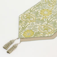 川島織物セルコン モリスデザインスタジオ ピンクアンドローズ テーブルランナー 300×2400mm イエロー HN1713_97Y 1枚（直送品）