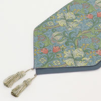 川島織物セルコン モリスデザインスタジオ ゴールデンリリーマイナー テーブルランナー 300×1800mm BL HN1742_91B 1枚（直送品）