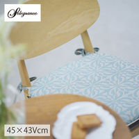 川島織物セルコン バスティーユ シートクッション LN1407 45×43cm ブルーグリーン LN1407_98BG 1枚（直送品）