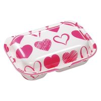 エフピコ 軽食容器 DLVボーノ23-16-1 ハートピンク 40020787 1ケース(180個(30個×（直送品）