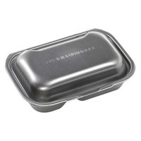 エフピコ 軽食容器 DLVボーノ23-16-1 黒銀W 40020789 1ケース(180個(30個×6)（直送品）