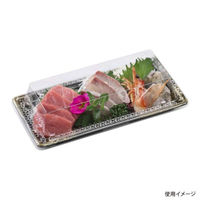 エフピコ 刺身容器 Sステージ24-11平本体 エコ 渋み金 40741243 1ケース(900個(50個×18)（直送品）