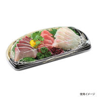 エフピコ 寿司容器 半月皿25-13 本体 月見金 45202513 1ケース(900個(50個×18)（直送品）