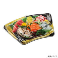 エフピコ 寿司容器 扇皿29-19 本体 月見金 45502919 1ケース(600個(50個×12)（直送品）