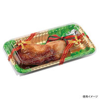 エフピコ オードブル容器 ティアラ角皿25-14 本体 金リーフ 46482514 1ケース(600個(50個×12)（直送品）