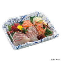 エフピコ 刺身容器 豊山24-19 本体 なみ紋青 46872419 1ケース(600個(50個×12)（直送品）