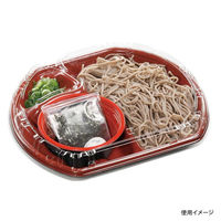 エフピコ 冷麺容器 SB半月24-20(42)本体 エコ うるし 48512429 1ケース(600個(50個×12)（直送品）