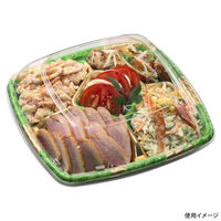 エフピコ オードブル容器 シェルトプラッター角30 本体 金リーフ 49960301 1ケース(200個(10個×20)（直送品）