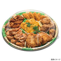 エフピコ オードブル容器 シェルトプラッター丸40 本体 金リーフ 49961400 1ケース(150個(10個×15)（直送品）