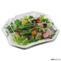 エフピコ 刺身容器 美彩21-18 本体 フォリア緑 4C102183 1ケース(800個(50個×16)（直送品）