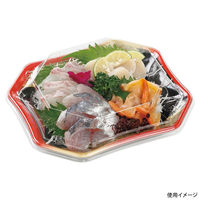 エフピコ 刺身容器 美彩21-18 本体 まき絵赤金 4C102188 1ケース(800個(50個×16)（直送品）