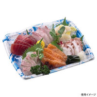 エフピコ 刺身容器 宝山24-19 本体 矢ばね青 4C154192 1ケース(500個(50個×10)（直送品）