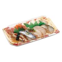 エフピコ 寿司容器 しおり2-5あさぎ赤 4C182052 1ケース(800個(50個×16)（直送品）