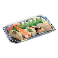 エフピコ 寿司容器 しおり2-5帯おり青 4C182055 1ケース(800個(50個×16)（直送品）