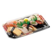 エフピコ 寿司容器 しおり2-5帯おり赤 4C182056 1ケース(800個(50個×16)（直送品）