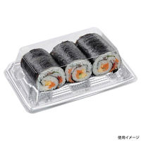 エフピコ 寿司容器 Sステ23-15巻台 本体 メッシュ銀 4C482315 1ケース(400個(50個×8)（直送品）