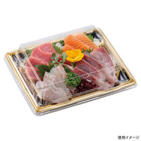 エフピコ 刺身容器 長角皿19-17 本体 つつみ金 4C881973 1ケース(800個(50個×（直送品）