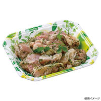 エフピコ 発泡トレー メガプレート20-15(30)平 ブーケ緑 4C992086 1ケース(1200個(100個×12)（直送品）