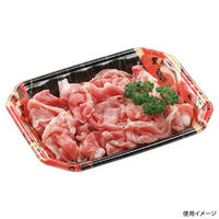 エフピコ 発泡トレー メガプレート20-15(30)平 舞姫赤 4C992913 1ケース(1200個(100個×12)（直送品）