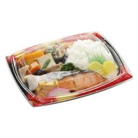 エフピコ 弁当容器 MFPエリッシュU24-19-2炎天赤 4M016698 1ケース(400個(50個×8)（直送品）
