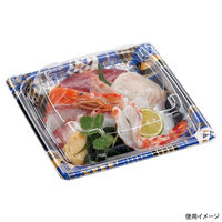 エフピコ どんぶり容器 MFP角盛重 17-17 本体 扇重 ね青 4M041773 1ケース(800個(50個×（直送品）