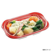 エフピコ 惣菜容器 MFP優デリ20-13(34) クロスD赤 4M812036 1ケース(800個(50個×16)（直送品）
