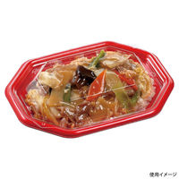 エフピコ 惣菜容器 MFPグラブ八角20-15 本体 M赤黒 4M952015 1ケース(600個(50個×12)（直送品）