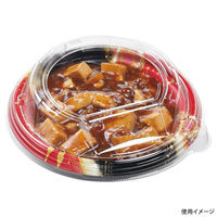 エフピコ どんぶり容器 MSD旬丸丼-16(44) まり紐赤 7E153113 1ケース(1200個(50個×24)（直送品）