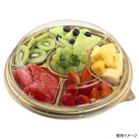 エフピコ オードブル容器 シャトープラッター丸30 本体 金 7E380030 1ケース(200個(10個×20)（直送品）