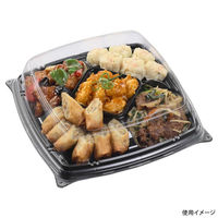 エフピコ オードブル容器 シャトープラッター角30 本体 黒 7E385130 1ケース(200個(10個×20)（直送品）