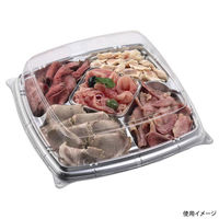 エフピコ オードブル容器 シャトープラッター角30 本体 銀 7E385230 1ケース(200個(10個×20)（直送品）