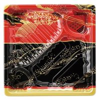 エフピコ 弁当容器 MSDアコード21-21-1万彩赤 7E962124 1ケース(600個(50個×12)（直送品）