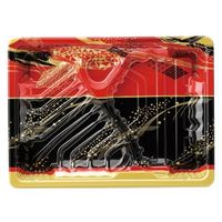 エフピコ 弁当容器 MSDアコード23-17-1万彩赤 7E962321 1ケース(800個(50個×16)（直送品）