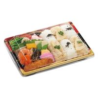エフピコ 弁当容器 MSDアコード23-17-2万彩赤 7E962324 1ケース(800個(50個×16)（直送品）