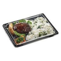エフピコ 弁当容器 MSDアコード23-17-3黒 7E962325 1ケース(800個(50個×16)（直送品）