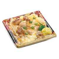 エフピコ どんぶり容器 MSDアコード重16-16(33)万彩赤 7E981618 1ケース(1200個(50個×24)（直送品）