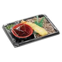 エフピコ 冷麺容器 MSD-SB-24-17本体 黒 7E992517 1ケース(600個(50個×12)（直送品）