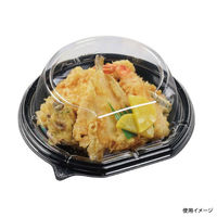 エフピコ どんぶり容器 MSD半月丼20-19(30) 黒 7M002019 1ケース(600個(50個×12)（直送品）