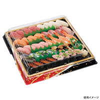 エフピコ 寿司桶 祝賀桶35-35 おとぎ赤 7Z119355 1ケース(100個(10個×（直送品）