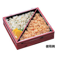 エフピコ 弁当容器 WPS-角165-165 本体 赤焼板目黒 80050129 1ケース(240個(15個×16)（直送品）