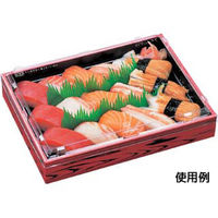 エフピコ 弁当容器 WPS-角251-190 本体 赤焼板目黒 80050139 1ケース(135個(15個×9)（直送品）