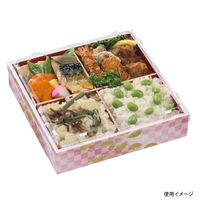 エフピコ 折箱 WPS-角 194-194(V) 市松春扇 80050165 1ケース(180個(15個×12)（直送品）