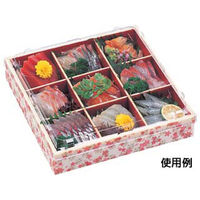 エフピコ 弁当容器 WPS-角214-214 本体 花かすみ朱 80060055 1ケース(135個(15個×9)（直送品）