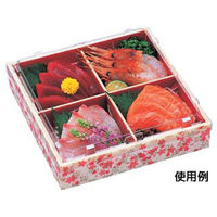 エフピコ 弁当容器 WPS-角194-194 本体 花かすみ朱 80060054 1ケース(180個(15個×12)（直送品）