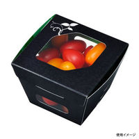 エフピコチューパ フルーツ容器 紙ベジ80角 黒 FMS CP501818 1ケース(600個(50個×12)（直送品）