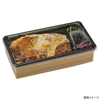 エフピコチューパ どんぶり容器 紙折FIT-302 内装 黒 CP570676 1ケース(600個(50個×12)（直送品）