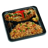 エフピコチューパ 弁当容器 CR-5-3 黒 本体 CP571125 1ケース(600個(50個×12)（直送品）