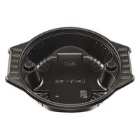 エフピコチューパ スープ容器 CN-なべ 中浅 黒本体 CP800510 1ケース(600個(50個×12)（直送品）