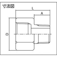 【アウトレット】フローバル(株) フローバル メスオスソケット(SCS13A) 04101405 VMF0402 1個