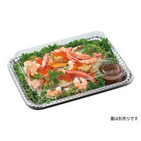 エフピコ オードブル容器 ティアラ角皿30-21 本体 銀 41463021 1ケース(400個(50個×8)（直送品）